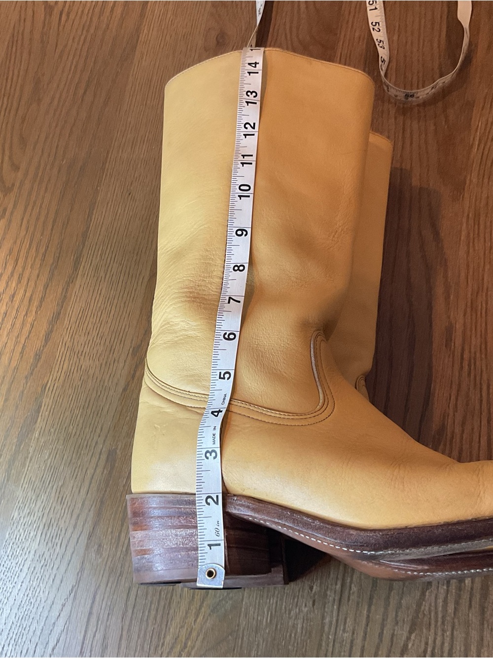 Frye Women's Vintage Campus Boots Banana Leather #2952 - Picture 11 of 12